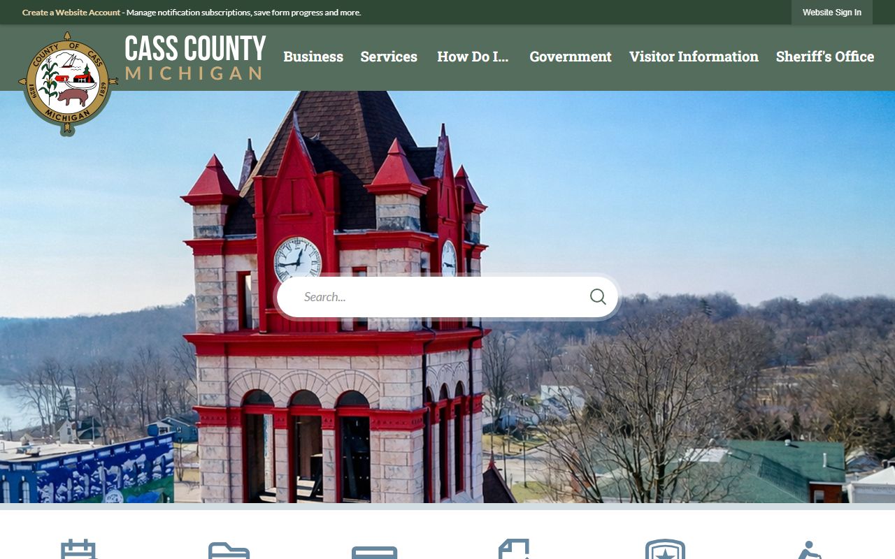 Cass County official website for court docket and case record access