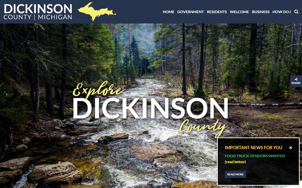 Dickinson County court docket official website