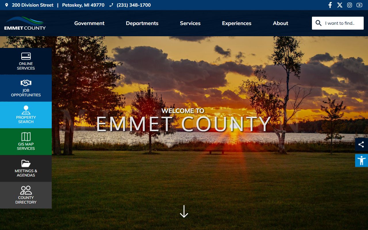 Emmet County court docket official county website