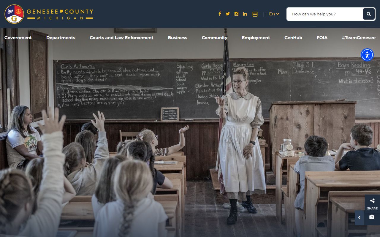 Genesee County court docket county website